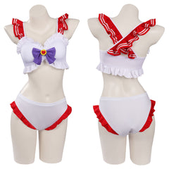 Sailor Moon Huo Yeli Cosplay Bademode Damen Sommer Originell 2tlg. Badeanzug