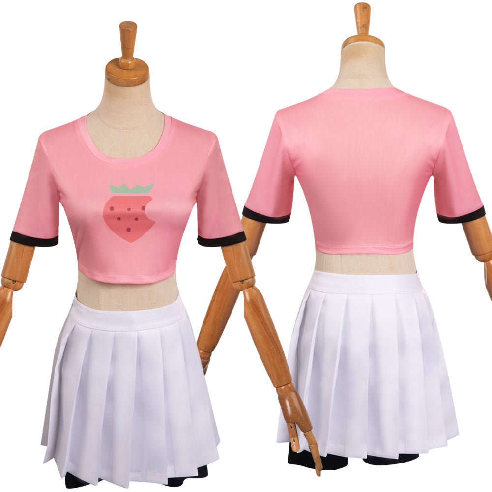 Oshi no Ko Hoshino Rubii rosa Erdbeer-Set Halloween Karneval Outfits Cosplay Kostüm