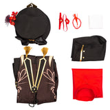 Genshin Impact HuTao Cosplay Kostüm Halloween Karneval Outfits