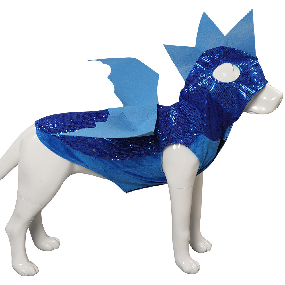 Hunde Dinosaurier Kostüm blau Halloween Cosplay Kostüm Karneval Outfits