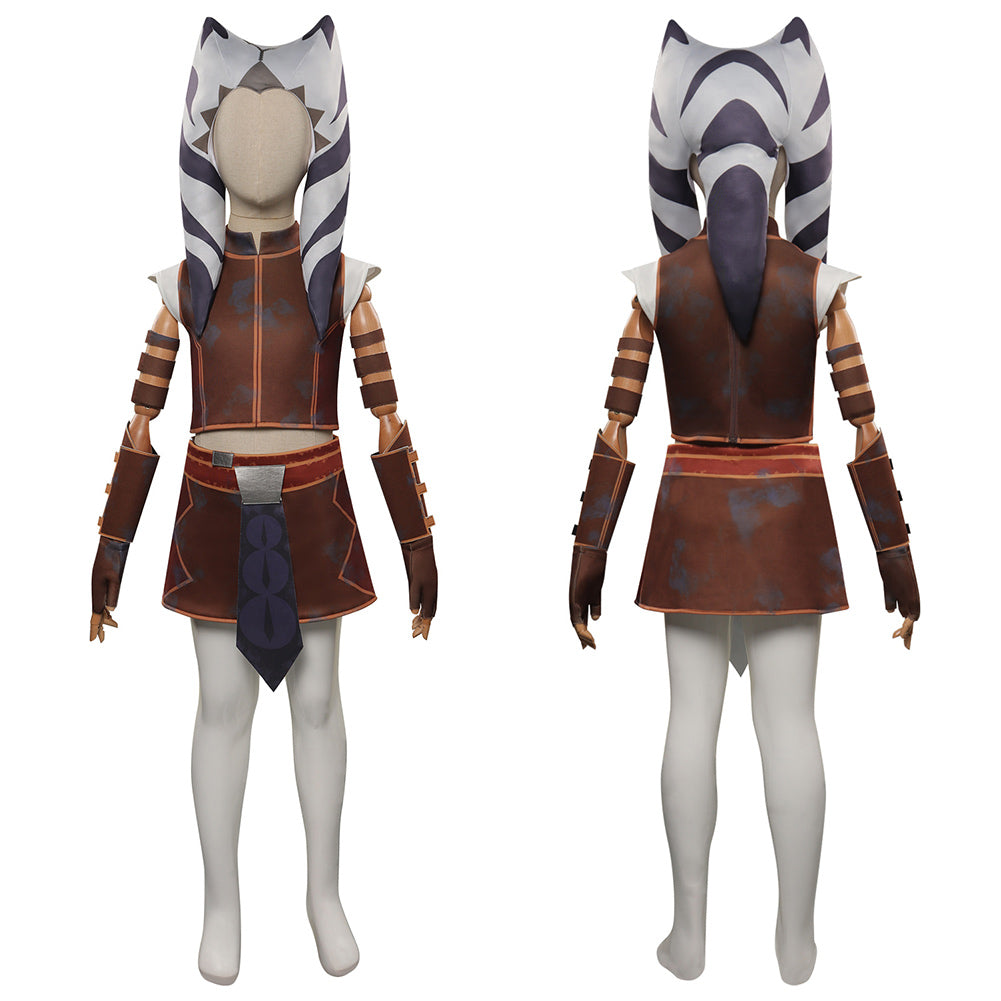 Kinder Tales of the Jedi Cosplay Ahsoka Tano Kostüm Halloween Karneval Outfits