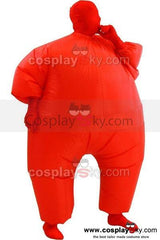 Erwachsene Fatsuit Inflatable Kostuem Jumpsuit Rot - cosplaycartde