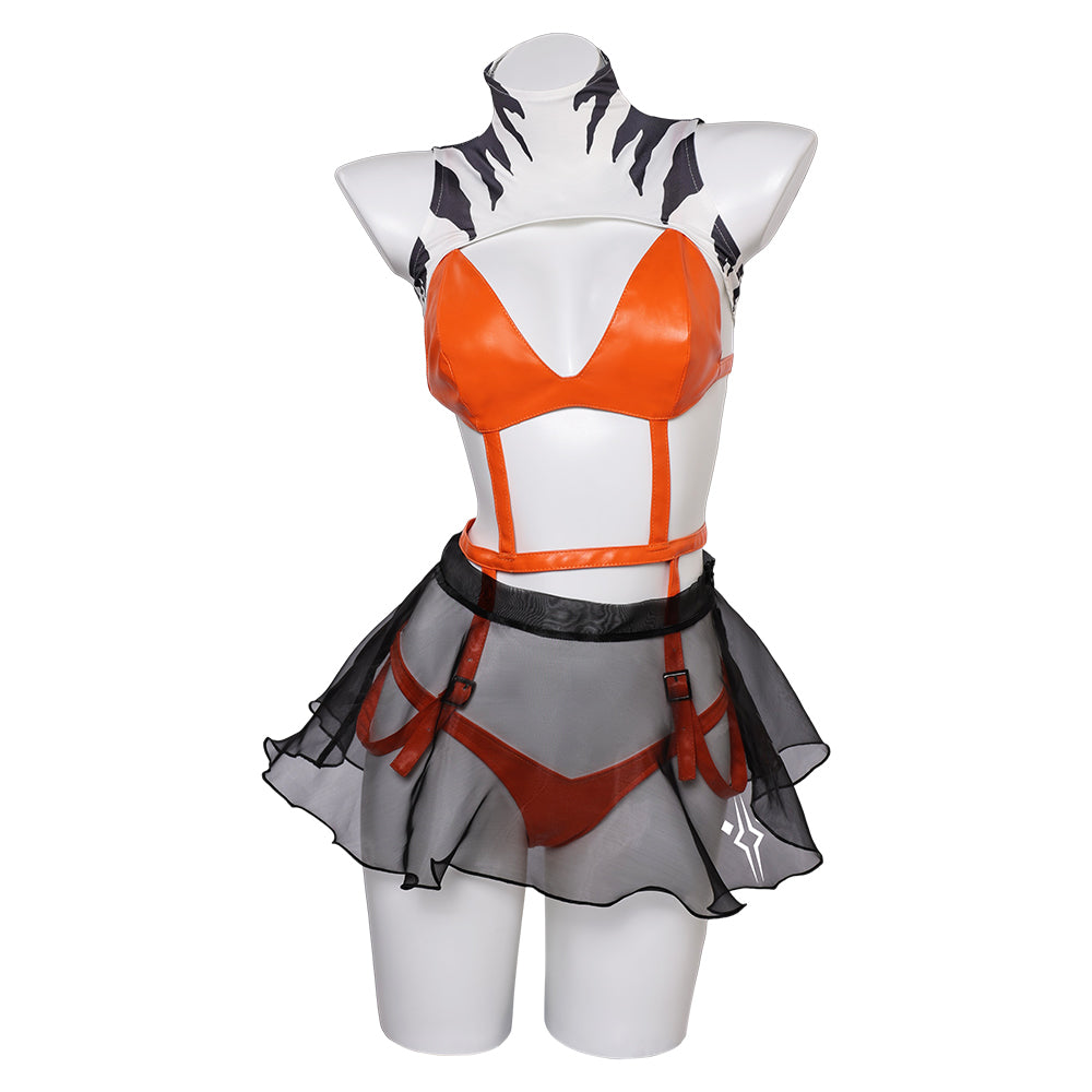 Ahsoka Sexy Cosplay Kostüm Halloween Karneval Outfits