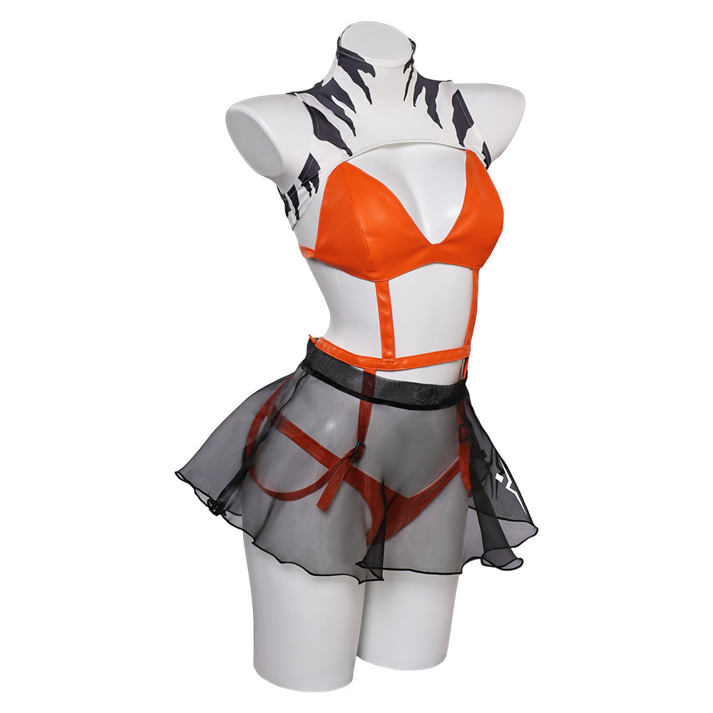 Ahsoka Sexy Cosplay Kostüm Halloween Karneval Outfits