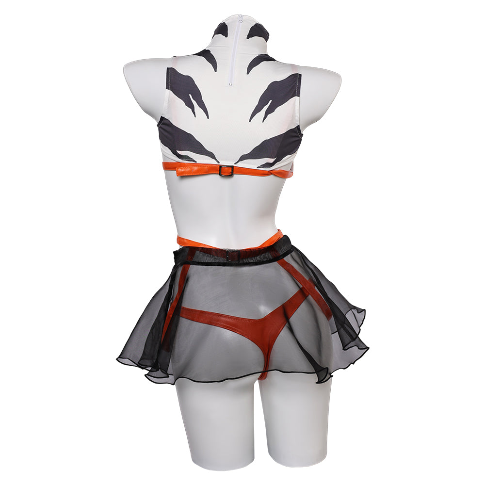 Ahsoka Sexy Cosplay Kostüm Halloween Karneval Outfits