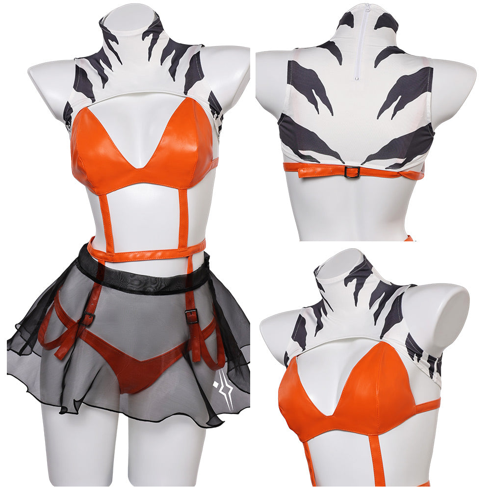 Ahsoka Sexy Cosplay Kostüm Halloween Karneval Outfits