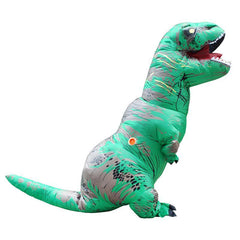 Aufblasbare Fatsuit Dinosaurier Kostüm Erwachsene T-Rex Jurassic Welt Cosplay Kostüm GRÜN - cosplaycartde
