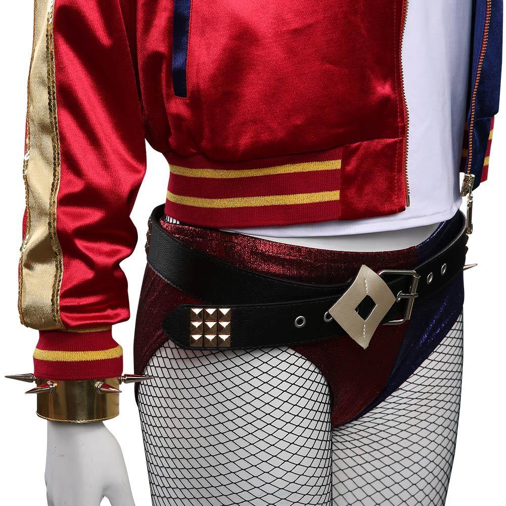 Suicide Squad Harley Quinn Cosplay Kostüm Outfits Dulex Set - cosplaycartde