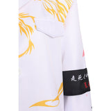 Japanese Bosozoku Cosplay Kostüm Weiße Outfits Halloween Karneval Kimono