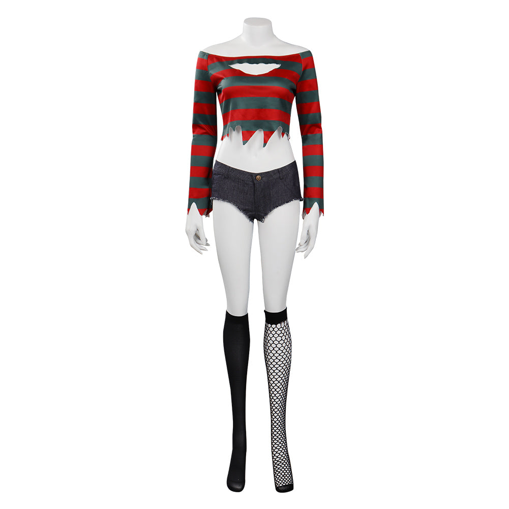 A Nightmare On Elm Street Freddy Krueger Cosplay Kostüm Halloween Karneval Outfits