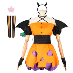 Nishikigi Chisato Cosplay Lycoris Recoil Kostüm Halloween Karneval Pumpkin Kleid