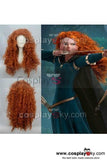 Brave Merida – Legende der Highlands Merida Orange Lockige Perücke Cosplay Wärmeformbeständig - cosplaycartde