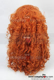 Brave Merida – Legende der Highlands Merida Orange Lockige Perücke Cosplay Wärmeformbeständig - cosplaycartde
