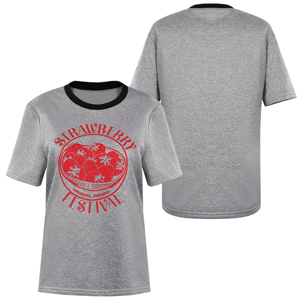 Stranger Things Staffel Eleven Elf Cosplay T-shirt Sommer Unisex rundhals Kurzarm T-Shirt