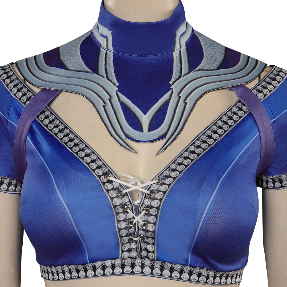 Spiel Kitana Mortal Kombat MK Cosplay Kostüm Halloween Karneval Outfits