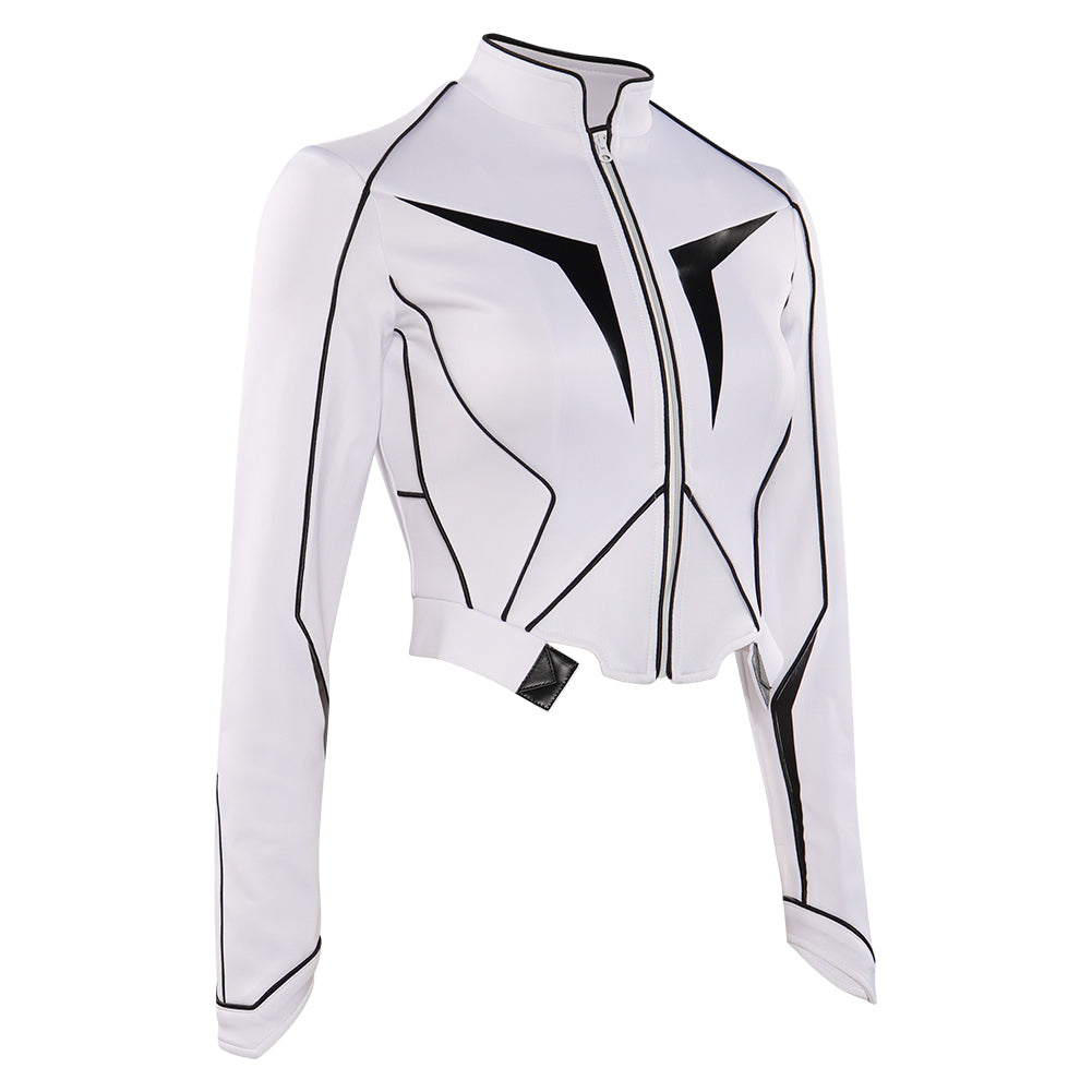 Captain Marvel Monica Rambeau Cosplay weiße Jacke Outfits Halloween Karneval Kostüm