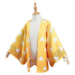 Demon Slayer Kimetsu no Yaiba Agatsuma Zenitsu Kinder Kimono Cosplay Umhang - cosplaycartde