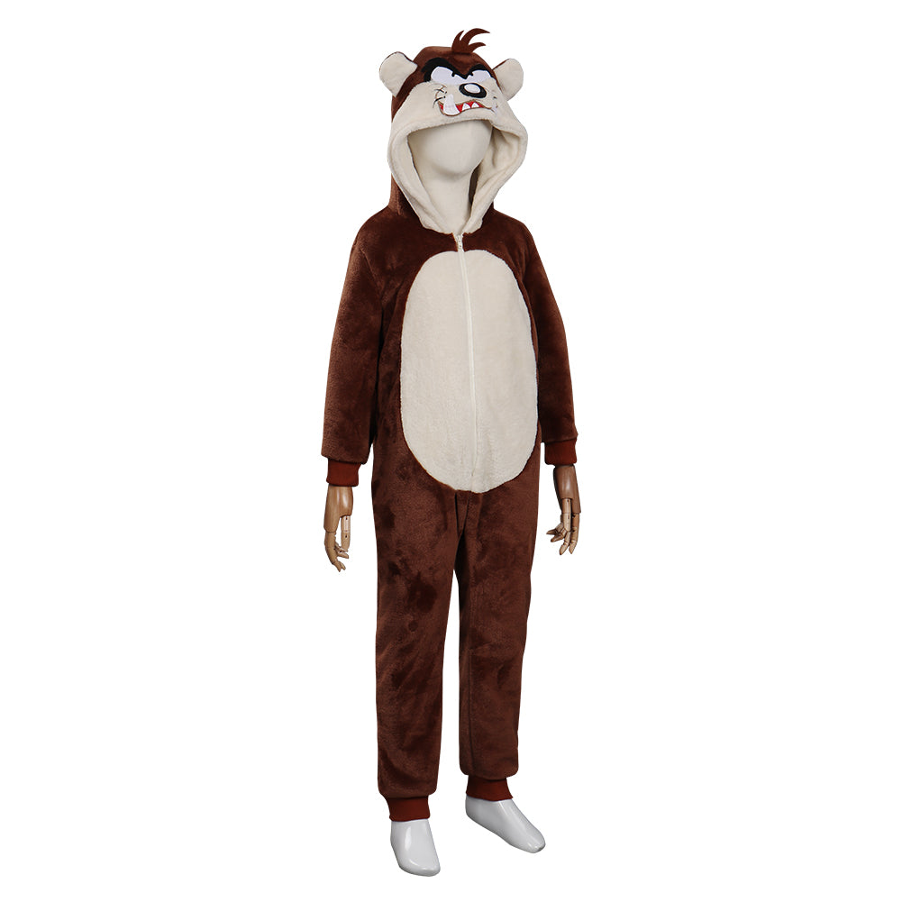 Kinder Tasmanian Devil Cosplay Kostüm Pyjama Outfits Halloween Karneval Jumpsuit