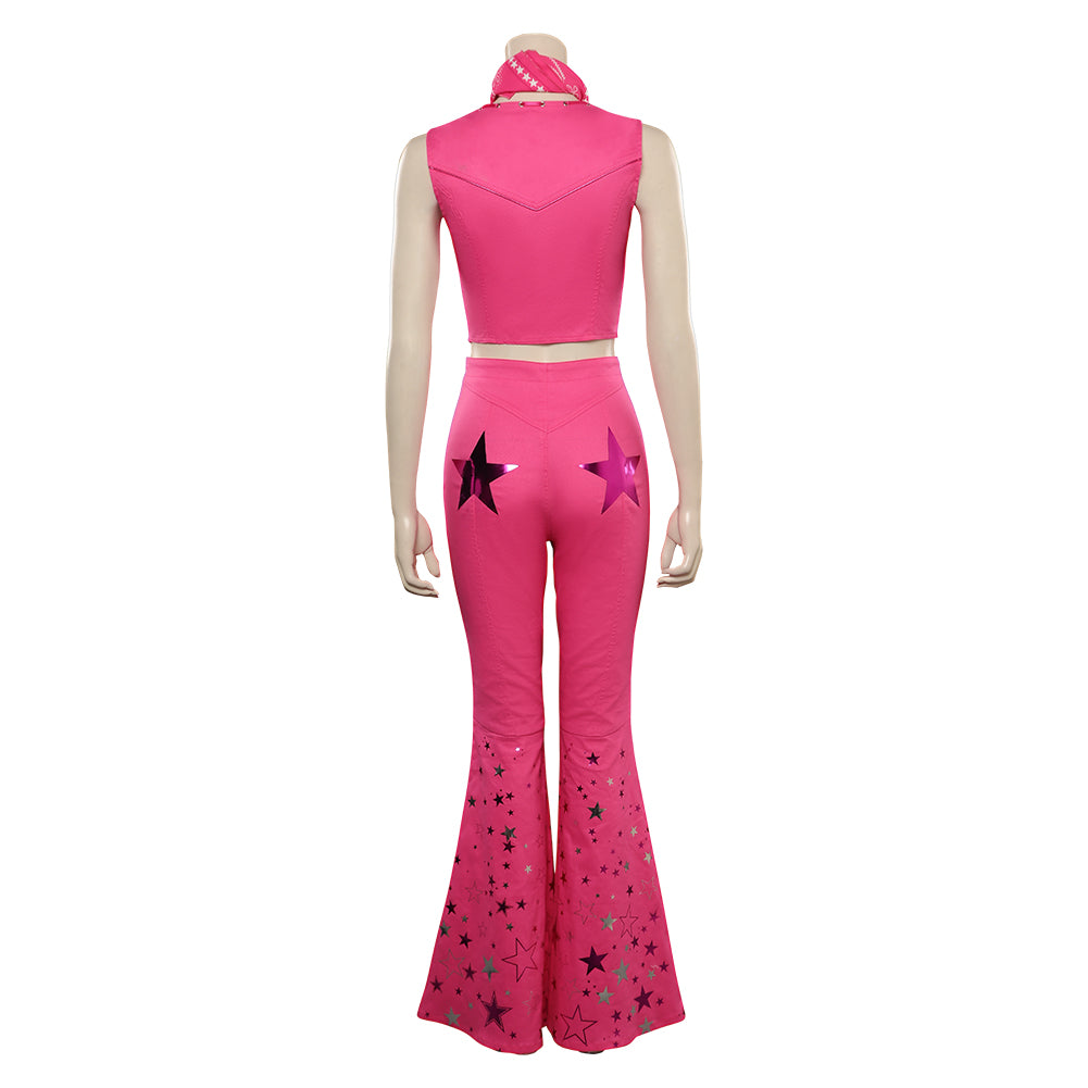 2023 Film Barbie Margot Robbie Cosplay rosa Denim Kostüm Halloween Karneval Outfits auch für Alltag