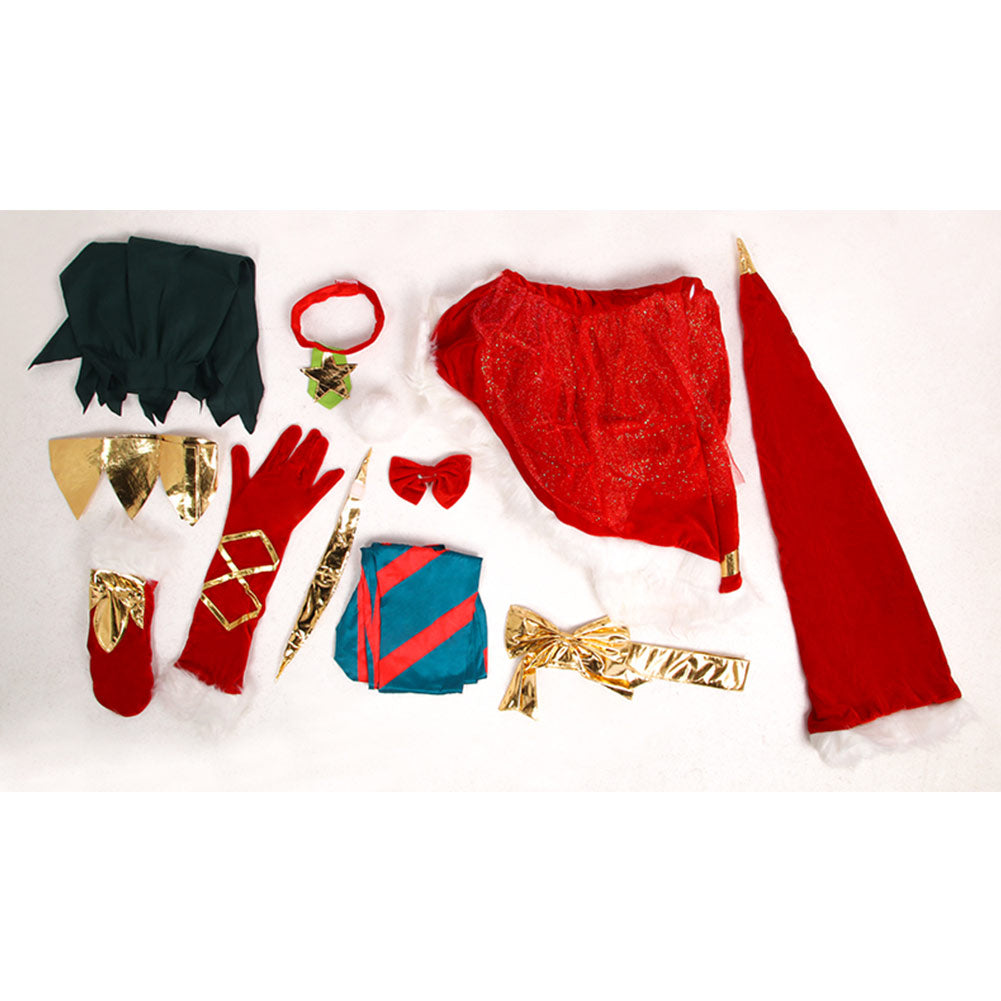 LoL League of Legends Jinx Cosplay Kleid Weihnachten Karneval Outfits