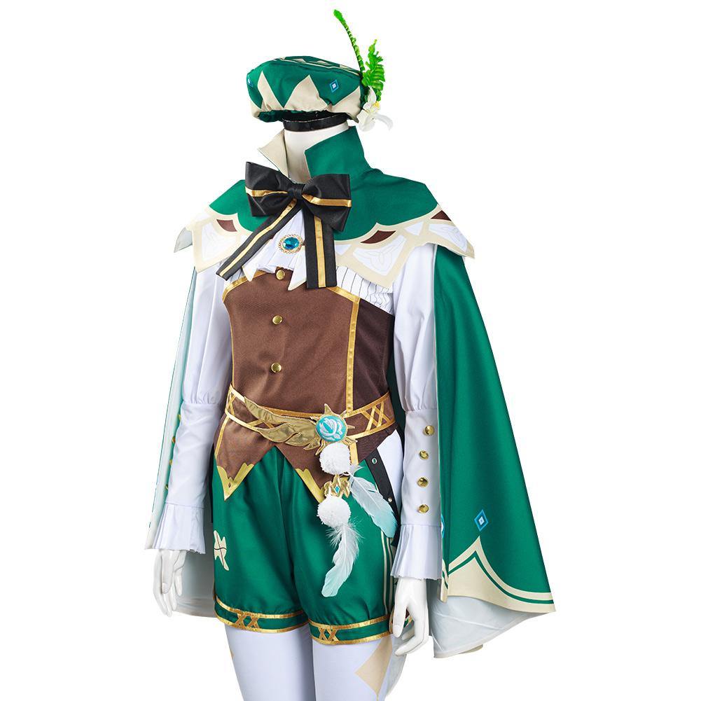 Genshin Impact Venti Cosplay Kostüm Set Halloween Karneval Kostüm - cosplaycartde