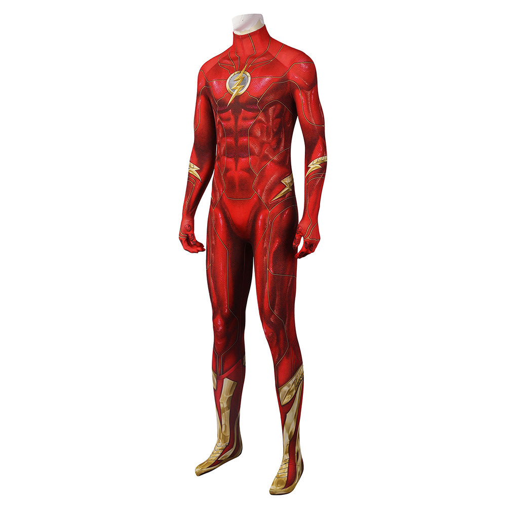 Flash Barry Allen Cosplay Kostüm Outfits Halloween Karneval Jumpsuit