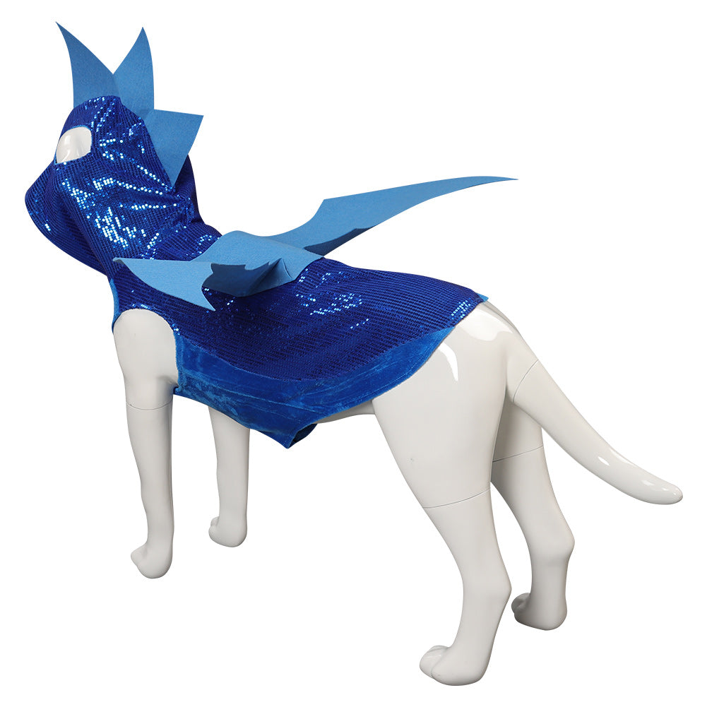 Hunde Dinosaurier Kostüm blau Halloween Cosplay Kostüm Karneval Outfits