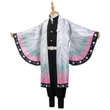 Kinder Mädchen Demon Slayer Kimetsu no Yaiba Kochou Shinobu Cosplay Kostüm Halloween Karneval Kostüm Set - cosplaycartde