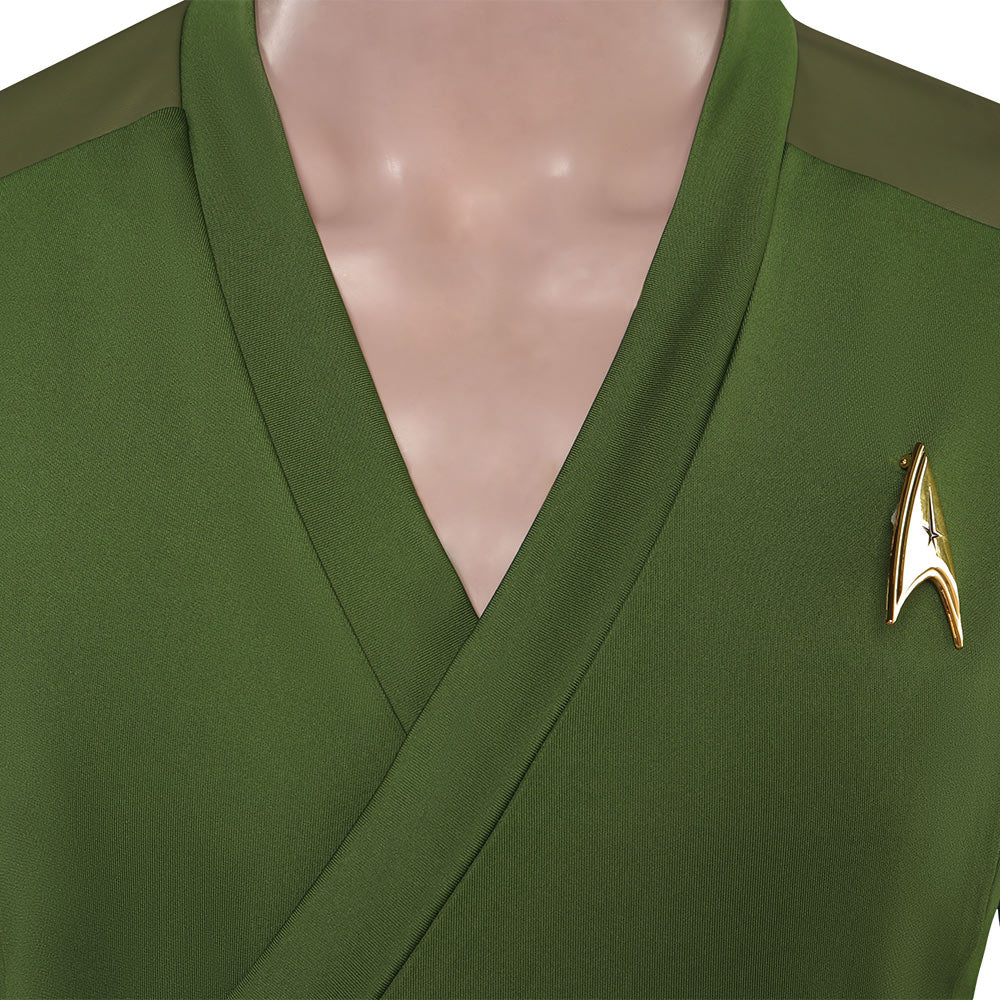 Star Trek: Strange New Worlds-Christopher Pikel Cosplay grüne Jacke Halloween Karneval Outfits