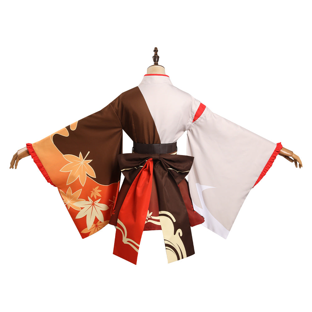 Genshin Impact Kaedehara Kazuha Originell Kimono Dienstmädchen Outfits