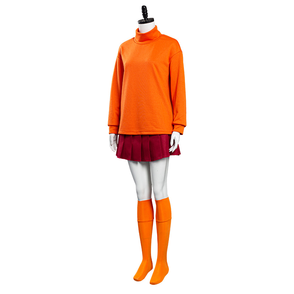 Scooby-Doo Velma Dinkley Cosplay Kostüm Halloween Karneval Outfits