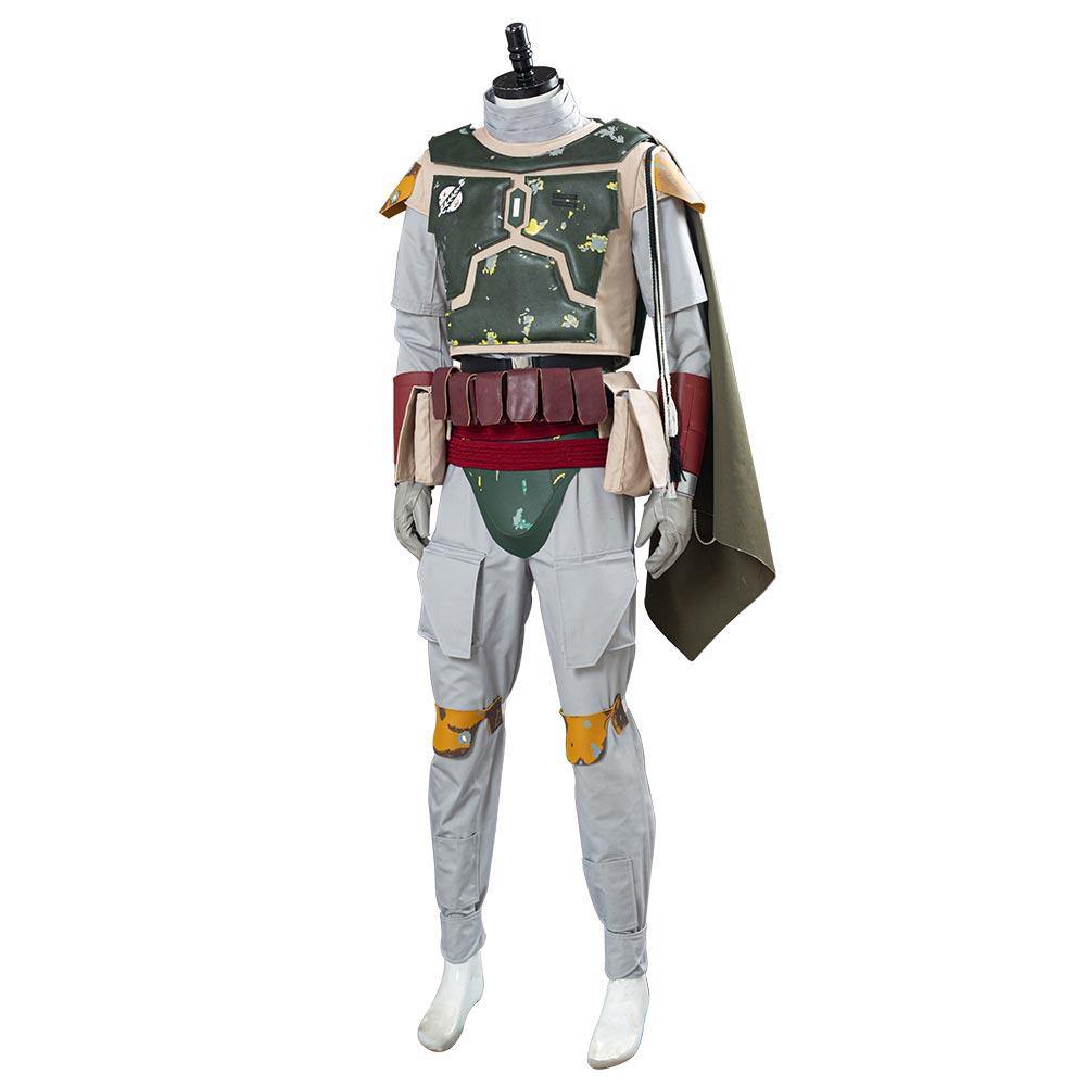 Star Wars Boba Fett Kopfgeldjäger Uniform Cosplay Kostüm Outfits Halloween Karnval Kostüm - cosplaycartde