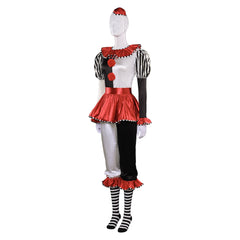 Damen Allerheiligen Clown Outfit All Hallows Day Cosplay Kostüm