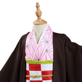 Kimetsu no Yaiba Kamado Nezuko Cosplay Kostüm Kinder Kimono Halloween Karneval Kostüm Set - cosplaycartde