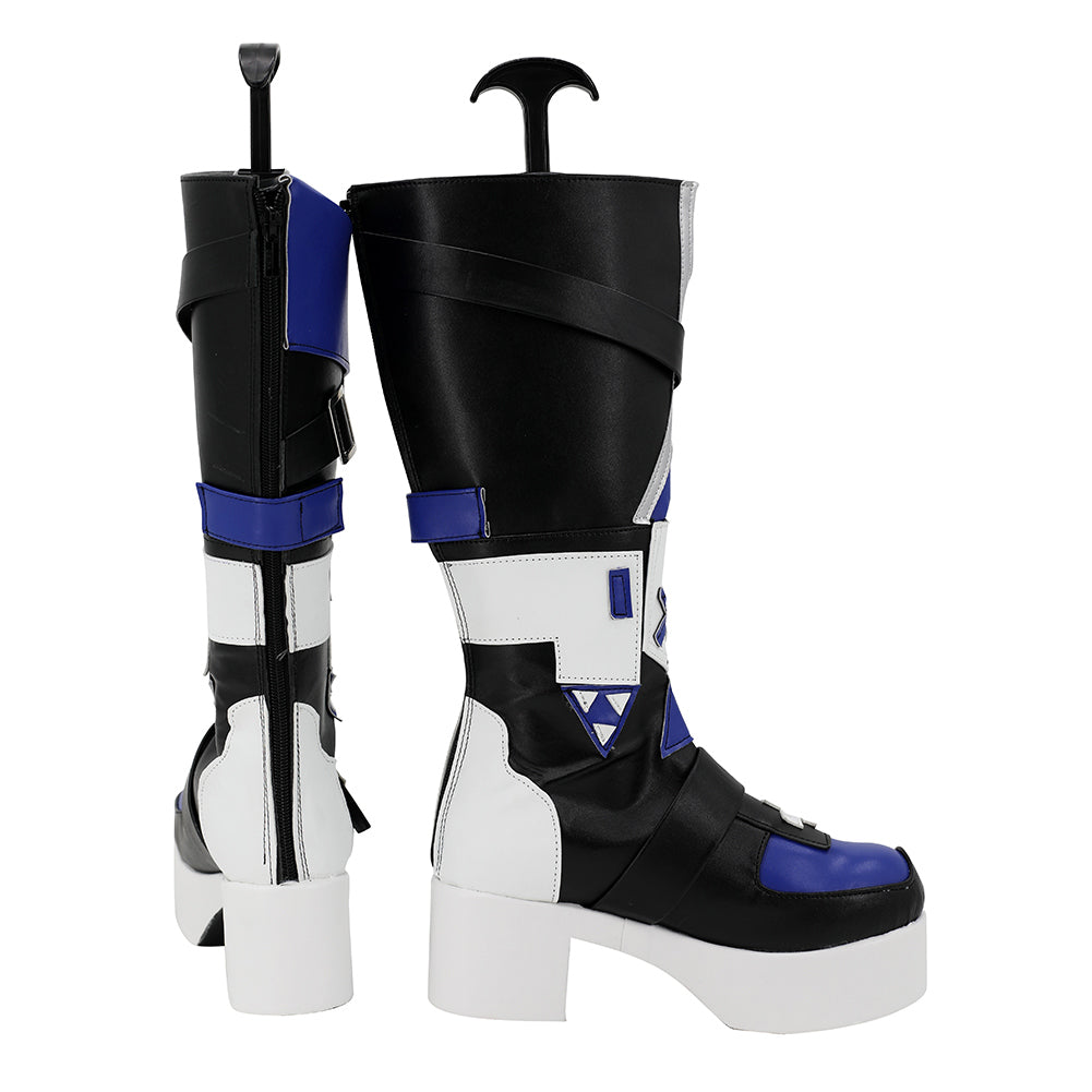 Honkai:Star Rail Silver Wolf schwartze Stiefel Cosplay Schuhe Halloween Karneval Outfits