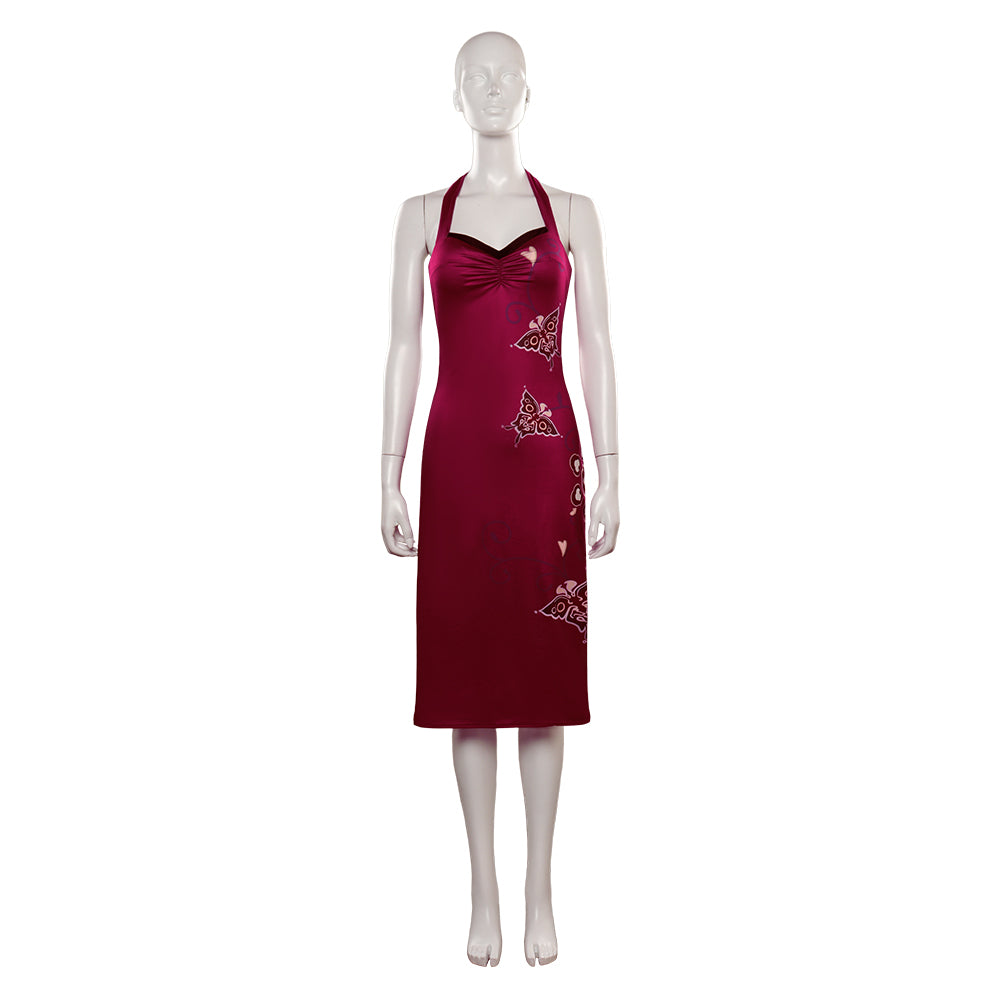 Resident Evil 4 Cosplay Ada Wong Kostüm Halloween Karneval Cheongsam	