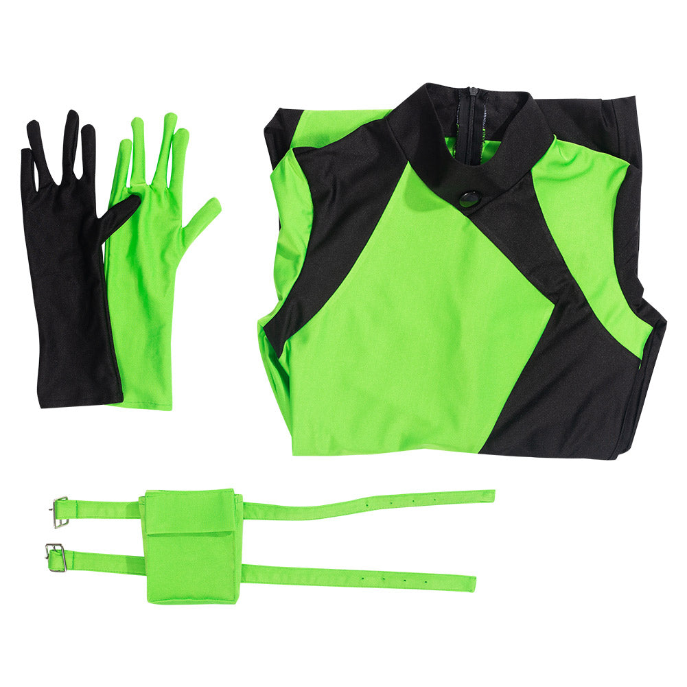 Kim Possible Shego Cosplay Jumpsuit Halloween Karneval Kostüm