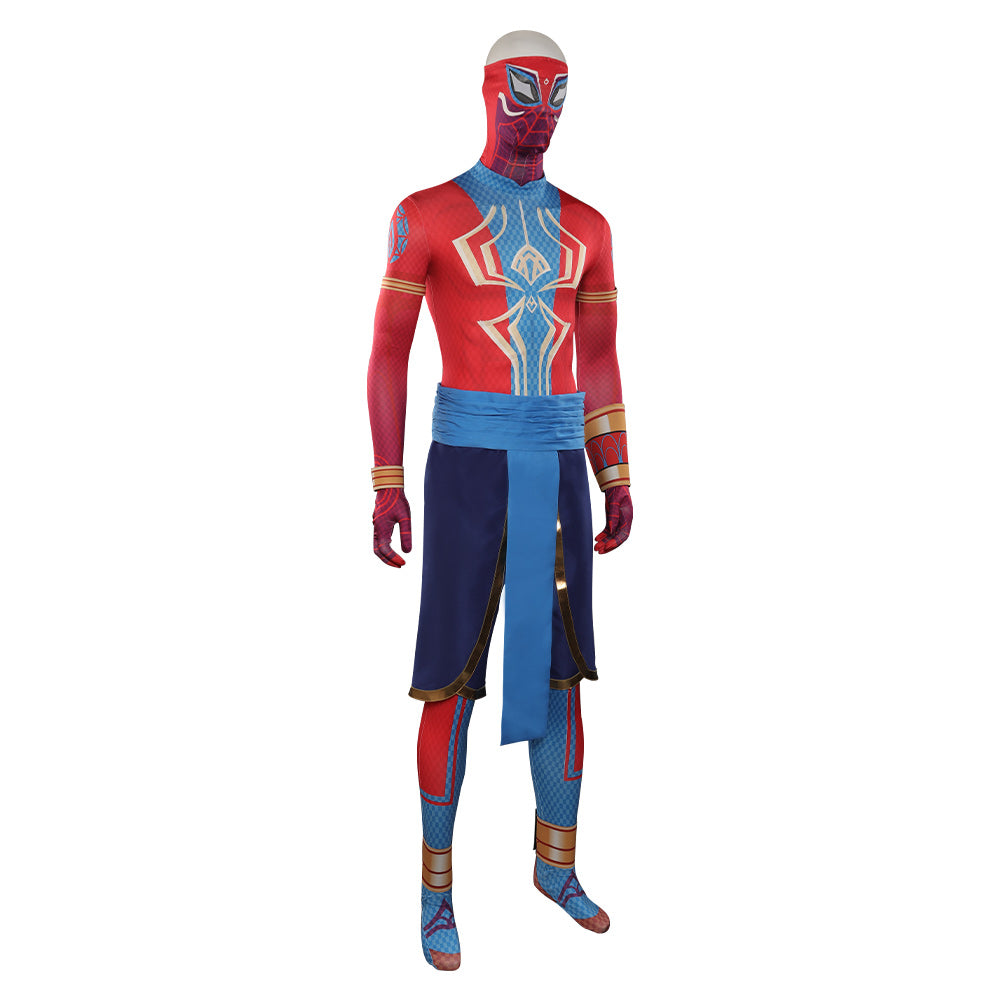 Spider-Man: Across The Spider-Verse Man: India Jumpsuit Cosplay Kostüm Halloween Karneval Outfits