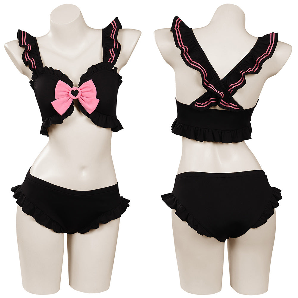 Sailor Moon Chibiusa Cosplay Bademode Damen Sommer Originell 2tlg. Badeanzug