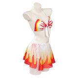 Demon Slayer Rengoku Kyoujurou Cosplay Sexy Bademode Erwachsene Sommer 2tlg. Badeanzug