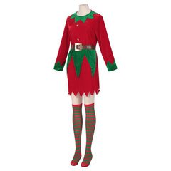 Elf: Buddy's Musical Christmas Elf Weihnachtskleid Damen Weihnachten Kostüm