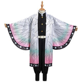 Kinder Mädchen Demon Slayer Kimetsu no Yaiba Kochou Shinobu Cosplay Kostüm Halloween Karneval Kostüm Set - cosplaycartde