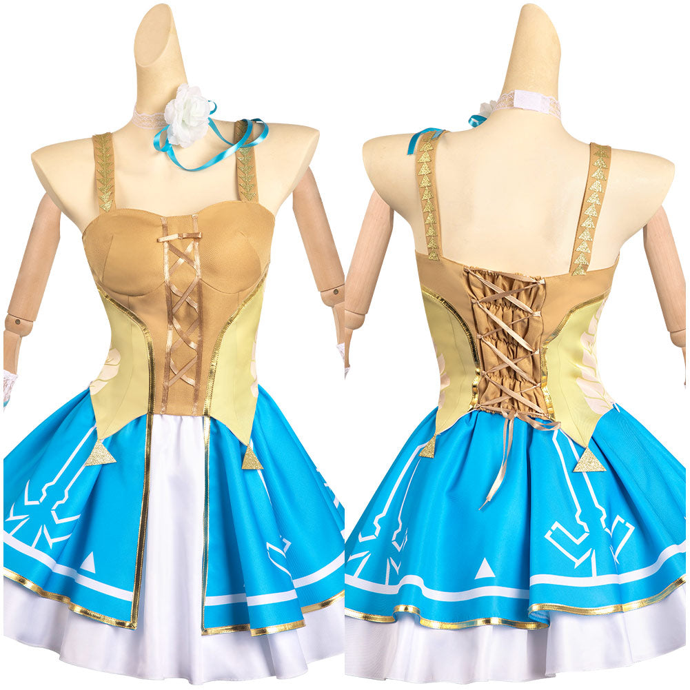 The Legend of Zelda: Tears of the Kingdom Prinzess Zelda 2tlg. originelles Kostüm Halloween Karneval Outfits