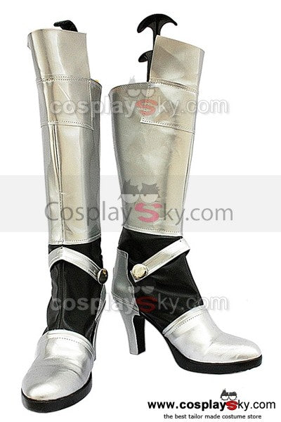Fate Stay Night Saber Cosplay Stiefel Silber Schuhe