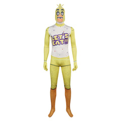 FNAF Chica Jumpsuit Five Nights At Freddy's Overall Cosplay Kostüm