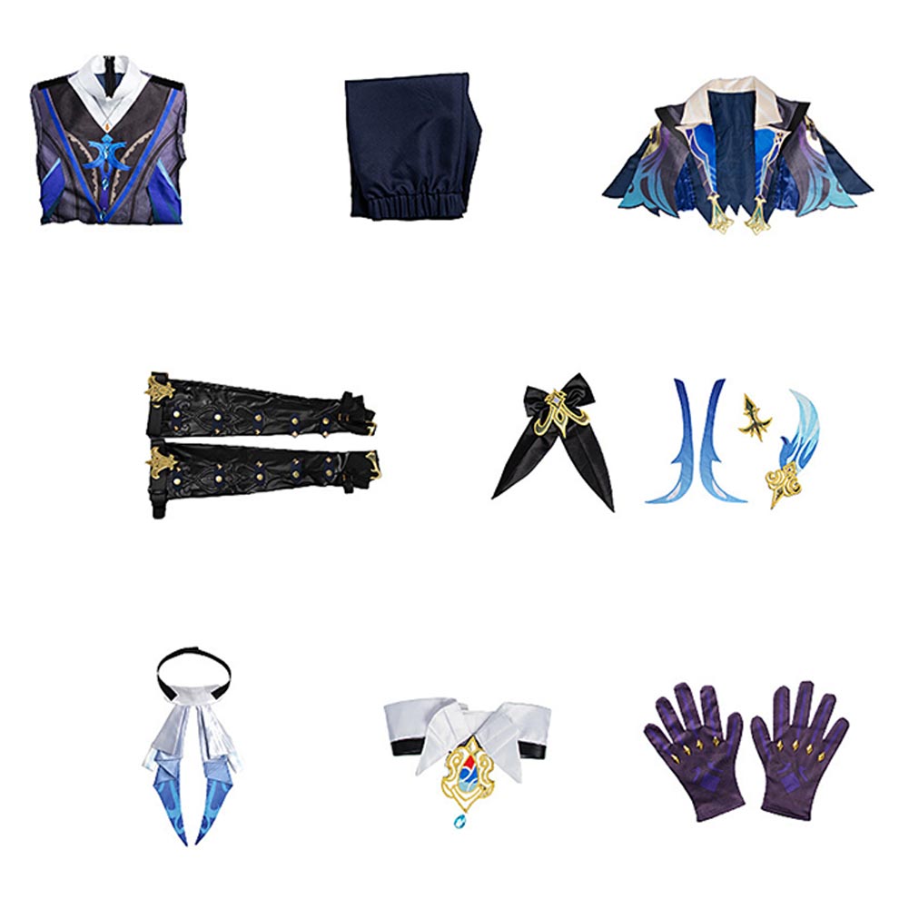 Genshin Impact Neuvillette Genshin Impact Cosplay Kostüm Halloween Karneval Outfits