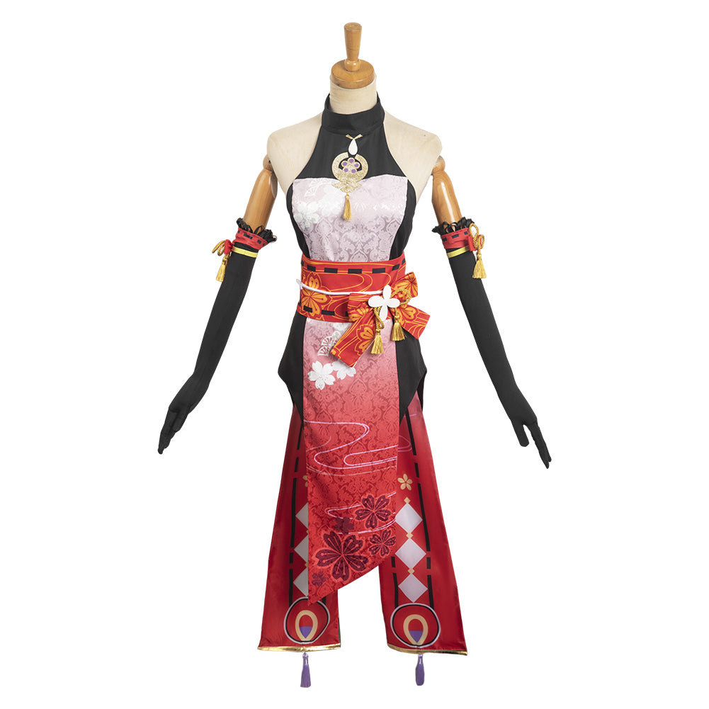 Genshin Impact Yae Miko originell Cheongsam Halloween Karneval Cosplay Kostüm