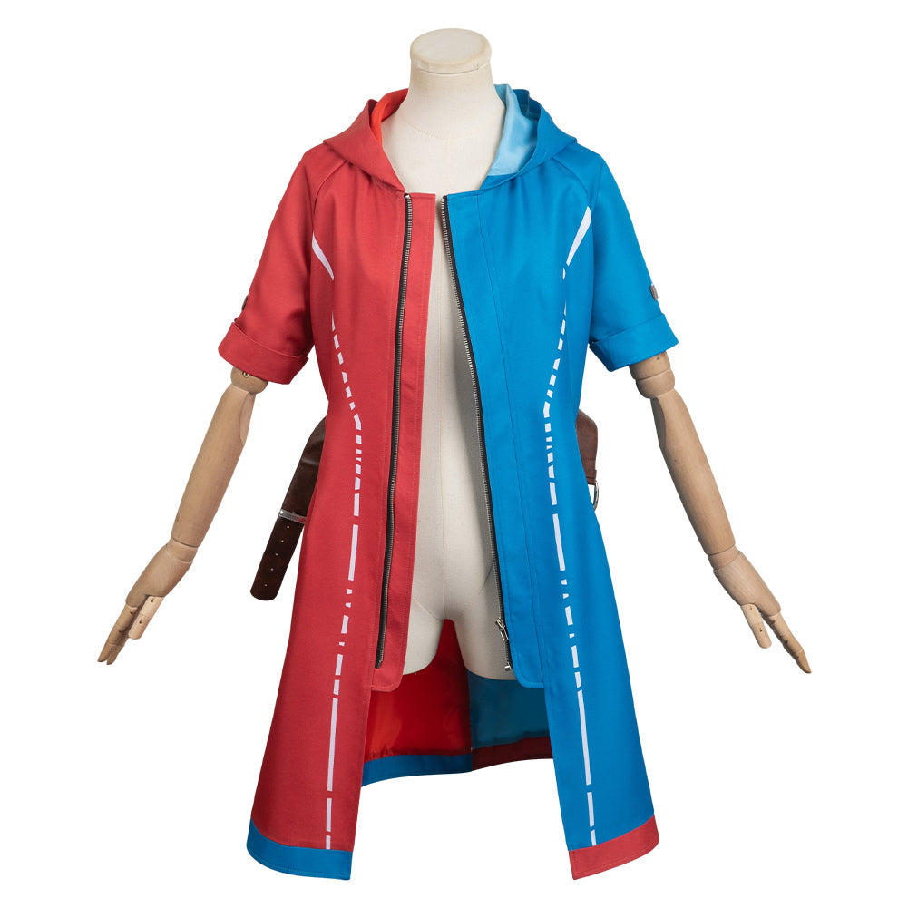 Harley Quinn Suicide Squad rot-blau Jacke Cosplay Outfits