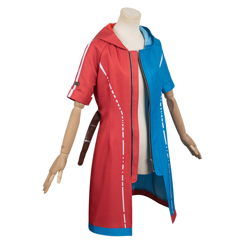 Harley Quinn Suicide Squad rot-blau Jacke Cosplay Outfits