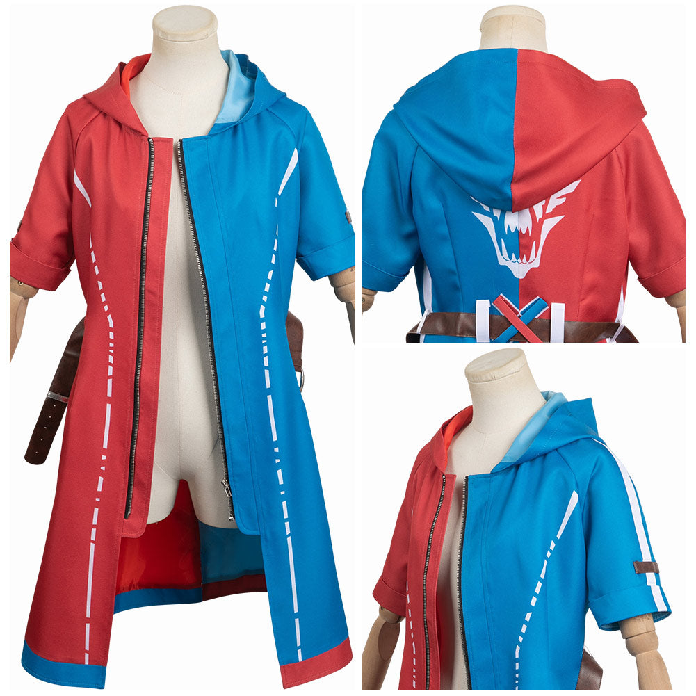 Harley Quinn Suicide Squad rot-blau Jacke Cosplay Outfits